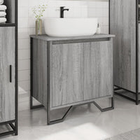 Mobile Lavabo Bagno Grigio Sonoma 60x35x60 cm in Truciolato 848657