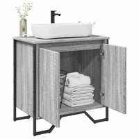 Mobile Lavabo Bagno-Armadietto da bagno Grigio Sonoma 60x35x60 cm in Truciolato