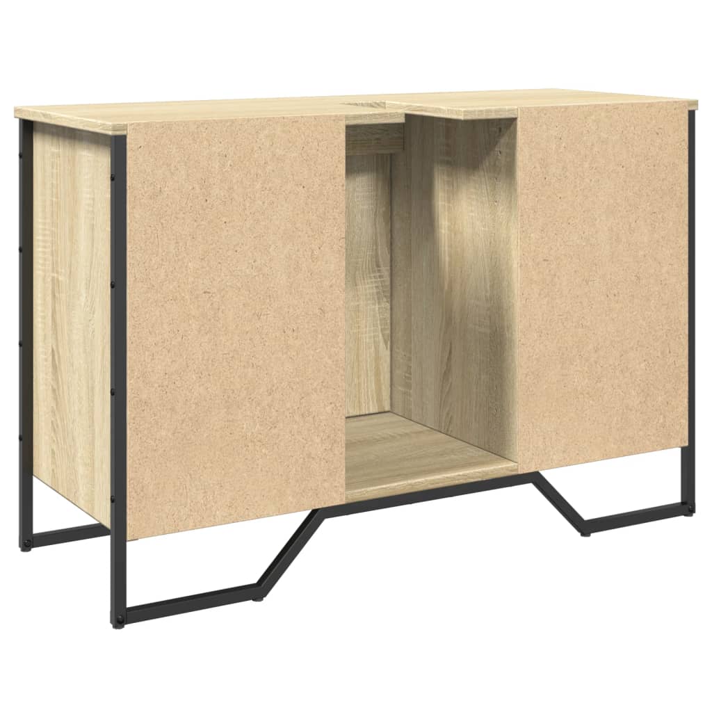 Mobile Lavabo Bagno Rovere Sonoma 91x35x60 cm in Truciolato 848660