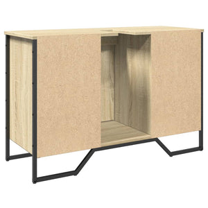 Mobile Lavabo Bagno-Armadietto da bagno Rovere Sonoma 91x35x60 cm in Truciolato 986546