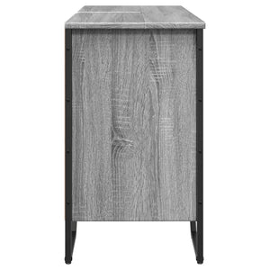 Mobile Lavabo Bagno Grigio Sonoma 91x35x60 cm in Truciolato 848662