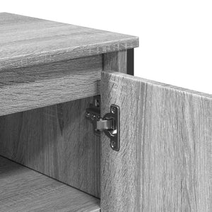 Mobile Lavabo Bagno Grigio Sonoma 91x35x60 cm in Truciolato