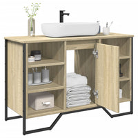 Mobile Lavabo Bagno Rovere Sonoma 91x35x60 cm in Truciolato 848665