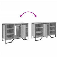 vidaXL Mobile Lavabo Bagno Grigio Sonoma 91x35x60 cm in Truciolato