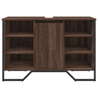 Mobile Lavabo Bagno Rovere Marrone 91x35x60cm in Truciolato