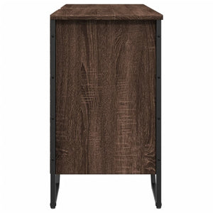 Mobile Lavabo Bagno Rovere Marrone 91x35x60cm in Truciolato 848668