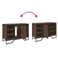 Mobile Lavabo Bagno Rovere Marrone 91x35x60cm in Truciolato 848668