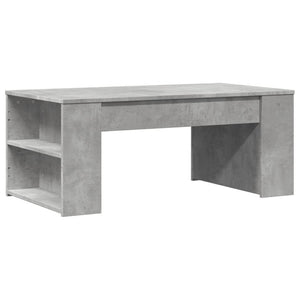 Tavolino Salotto-Tavolino da soggiorno-Tavolo Grigio Cemento 102x55x42 cm Legno Multistrato 307516
