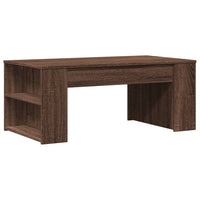 Tavolino Salotto Rovere Marrone 102x55x42 cm Legno Multistrato