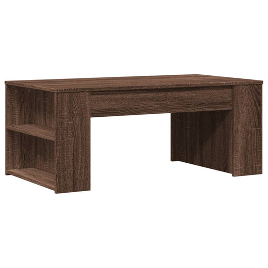 Tavolino Salotto-Tavolino da soggiorno-Tavolo Rovere Marrone 102x55x42 cm Legno Multistrato