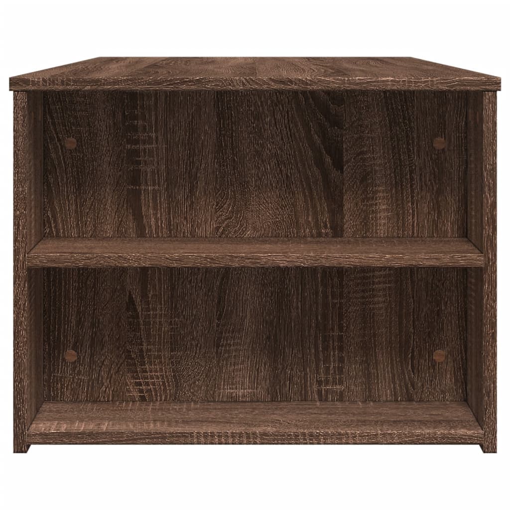 Tavolino Salotto Rovere Marrone 102x55x42 cm Legno Multistrato