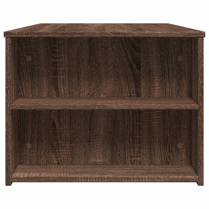 Tavolino Salotto Rovere Marrone 102x55x42 cm Legno Multistrato