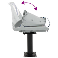 vidaXL Sedile per Barca con Supporto Girevole 360°