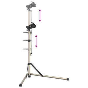 Supporto per Riparazione Bici Regolabile 102-160 cm Alluminio 4005549