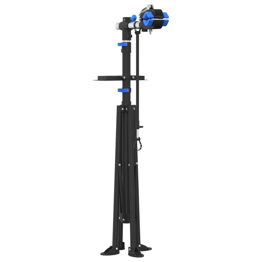 vidaXL Supporto Riparazione Bici Regolabile 108-188 cm Blu in Acciaio