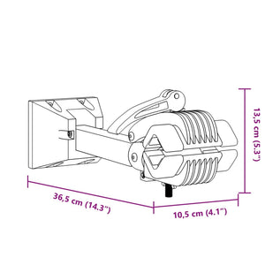 Supporto Riparazione Bici da Parete Pieghevole in Acciaio