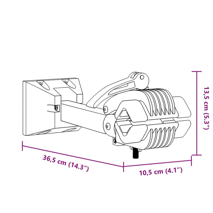 Supporto Riparazione Bici da Parete Pieghevole in Acciaio