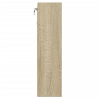 vidaXL Armadietto Vetrina Rovere Sonoma 100x15x58 cm Legno Multistrato