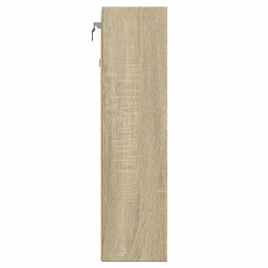 vidaXL Armadietto Vetrina Rovere Sonoma 100x15x58 cm Legno Multistrato