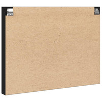 vidaXL Armadietto con Vetrina Nero 100x8,5x75 cm Legno Multistrato