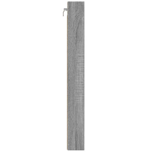 Armadietto Vetrina Grigio Sonoma 100x8,5x75cm Legno Multistrato