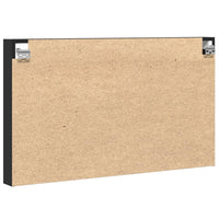 vidaXL Armadietto con Vetrina Nero 100x8,5x58 cm in Legno Multistrato