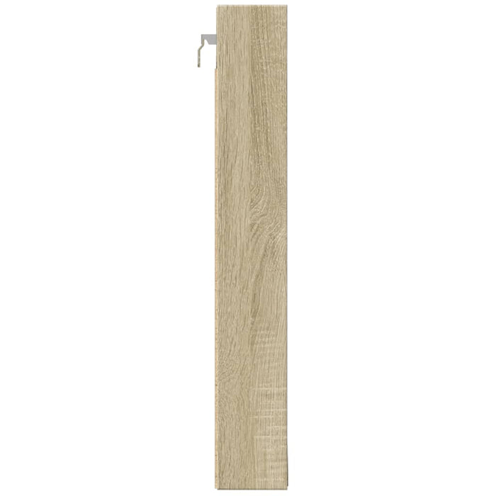 vidaXL Armadietto Vetrina Rovere Sonoma 100x8,5x58cm Legno Multistrato