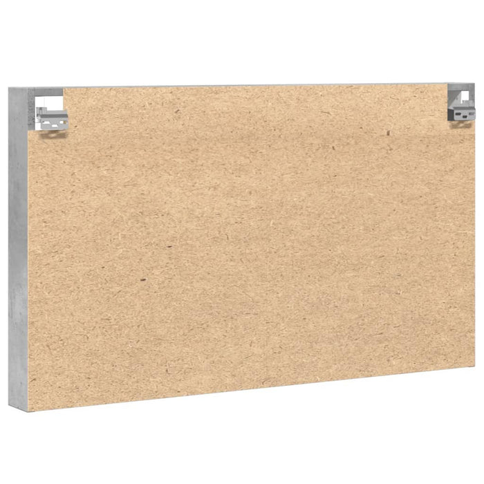 vidaXL Armadietto Vetrina Grigio Cemento 100x8,5x58 cm Multistrato