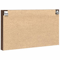 Armadietto Vetrina Rovere Marrone 100x8,5x58 Legno Multistrato