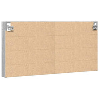 Armadietto Vetrina Grigio Sonoma 100x8,5x50cm Legno Multistrato