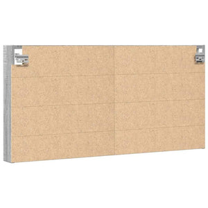 Armadietto Vetrina Grigio Sonoma 100x8,5x50cm Legno Multistrato