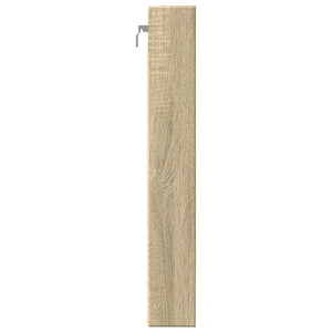vidaXL Armadietto Vetrina Rovere Sonoma 80x8,5x58 cm Legno Multistrato