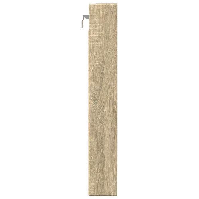 vidaXL Armadietto Vetrina Rovere Sonoma 80x8,5x58 cm Legno Multistrato