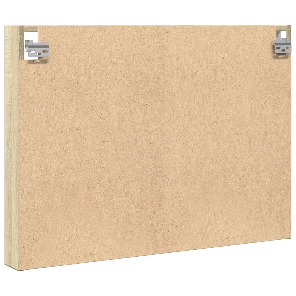 vidaXL Armadietto Vetrina Rovere Sonoma 80x8,5x58 cm Legno Multistrato