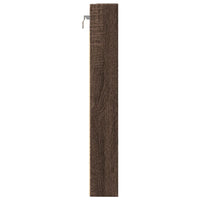 vidaXL Armadietto Vetrina Rovere Marrone 80x8,5x58cm Legno Multistrato