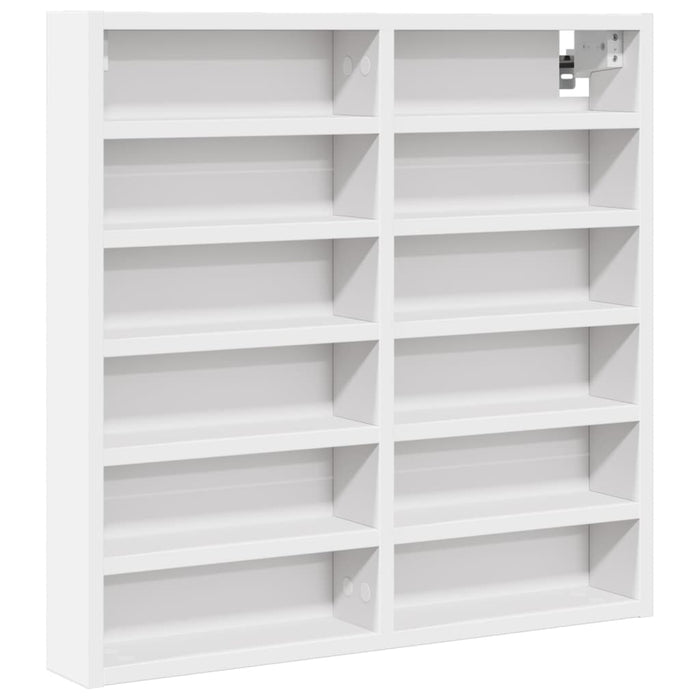 vidaXL Armadietto con Vetrina Bianco 60x8,5x58 cm Legno Multistrato