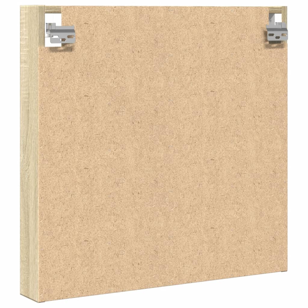 vidaXL Armadietto Vetrina Rovere Sonoma 60x8,5x58 cm Legno Multistrato
