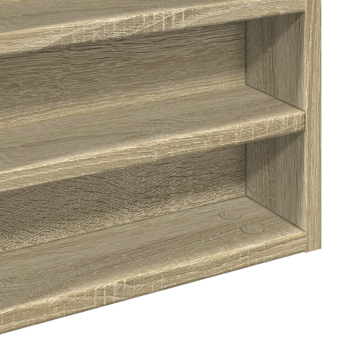 vidaXL Armadietto Vetrina Rovere Sonoma 60x8,5x58 cm Legno Multistrato