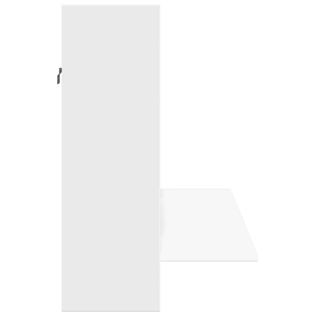 vidaXL Scrivania a Parete Bianca 105x48x75 cm in Legno Multistrato