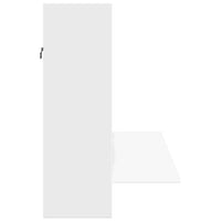 Scrivania a Parete Bianca 105x48x75 cm in Legno Multistrato 847968