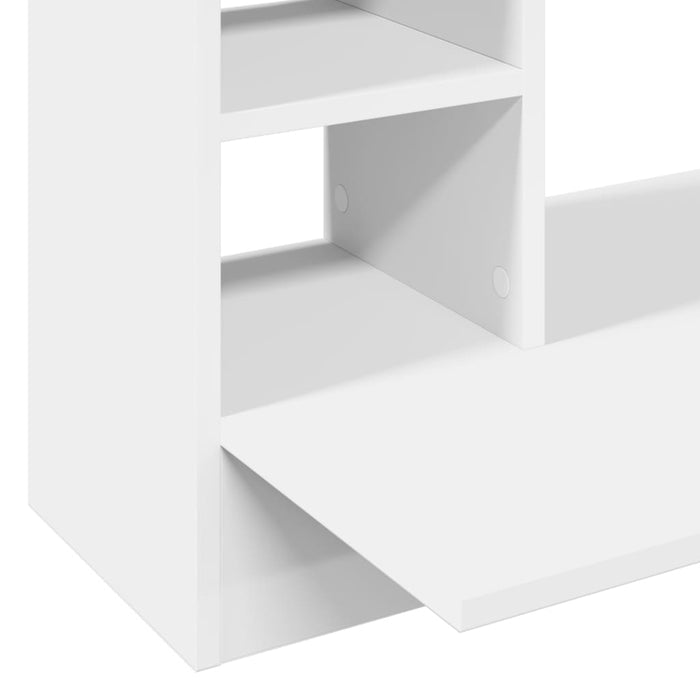 Scrivania a Parete Bianca 105x48x75 cm in Legno Multistrato 847968