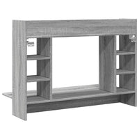 Scrivania a Parete Grigio Sonoma 105x48x75cm Legno Multistrato