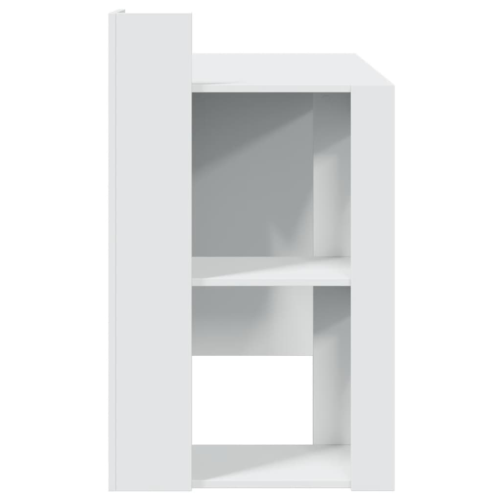 Scrivania Ufficio Bianca 103,5x56,5x94 cm in Legno Multistrato 847975