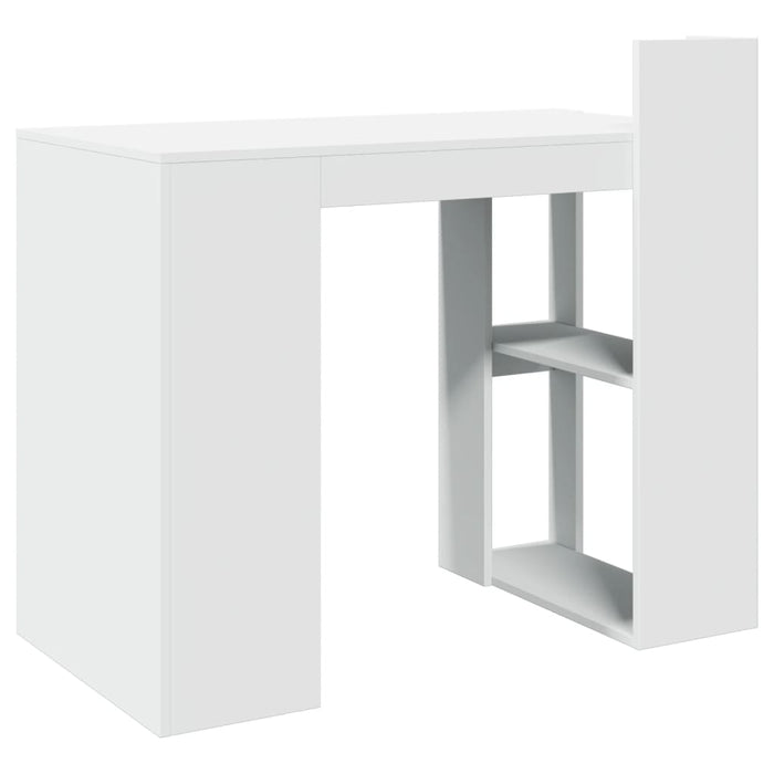 Scrivania Ufficio Bianca 103,5x56,5x94 cm in Legno Multistrato 847975