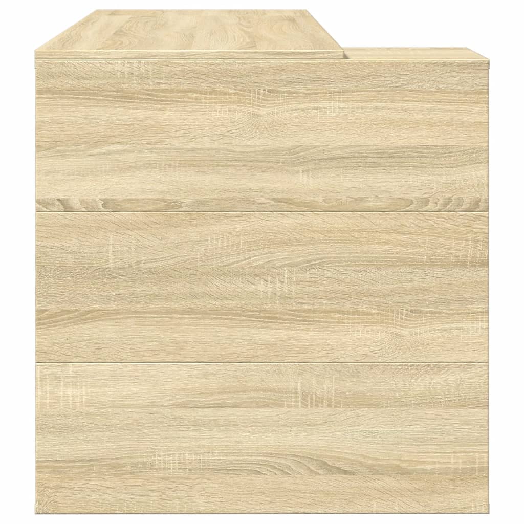 Scrivania Rovere Sonoma 123,5x73,5x75 cm in Legno Multistrato 847984