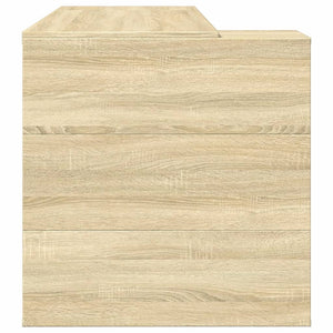 Scrivania Rovere Sonoma 123,5x73,5x75 cm in Legno Multistrato 847984
