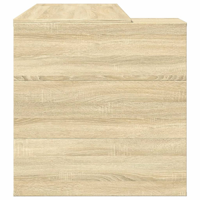 Scrivania Rovere Sonoma 123,5x73,5x75 cm in Legno Multistrato 847984
