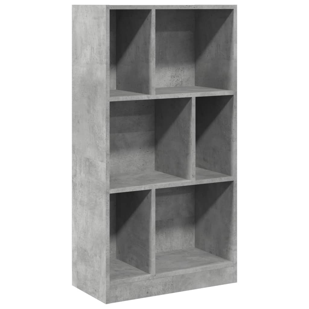 Libreria Grigio Cemento 57x28,5x107,5 cm in Legno Multistrato 848006