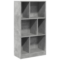 Libreria Grigio Cemento 57x28,5x107,5 cm in Legno Multistrato 848006