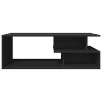 Tavolino da Salotto Nero 102x55x35 cm in Legno Multistrato 848011